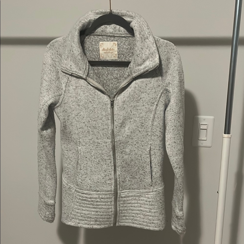 Altar'd State Light Gray Knit Jacket